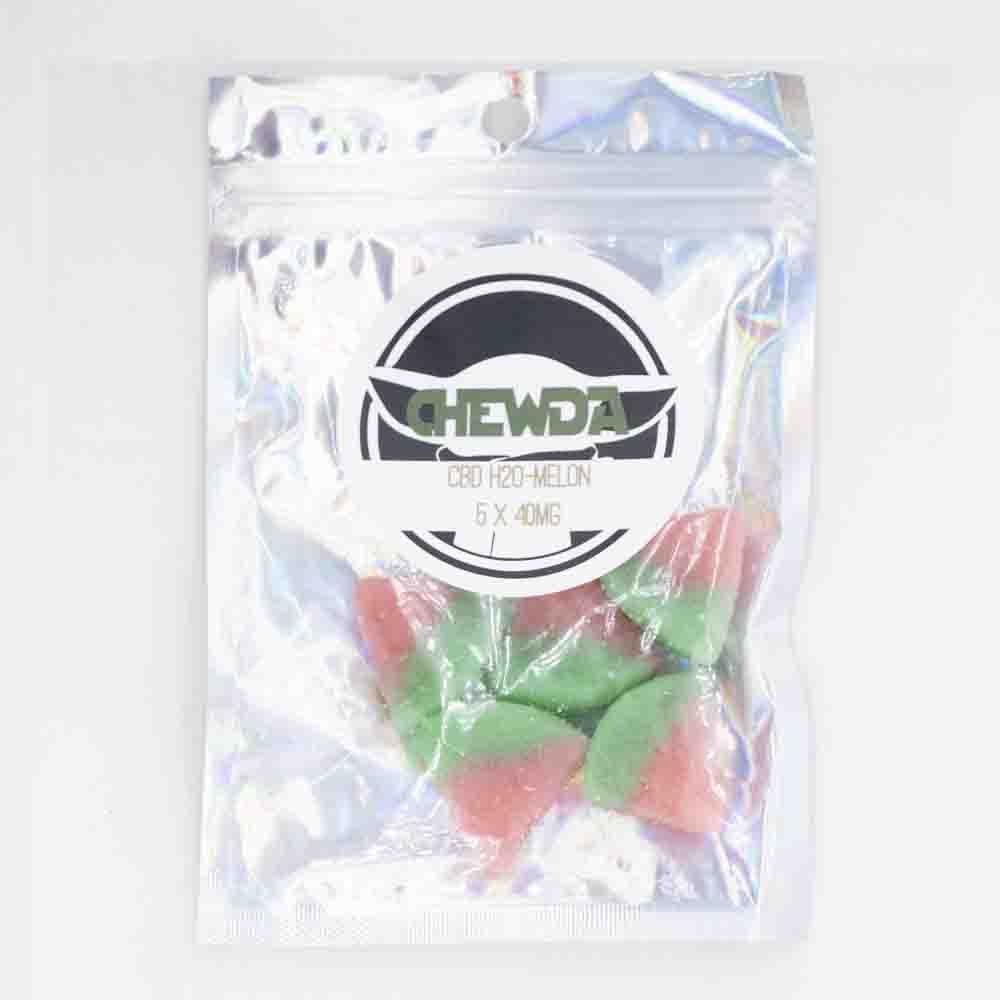 chewda-melon-5-40mg Chewda - CBD H2O-Melon - 40mg (200MG) - Image 1