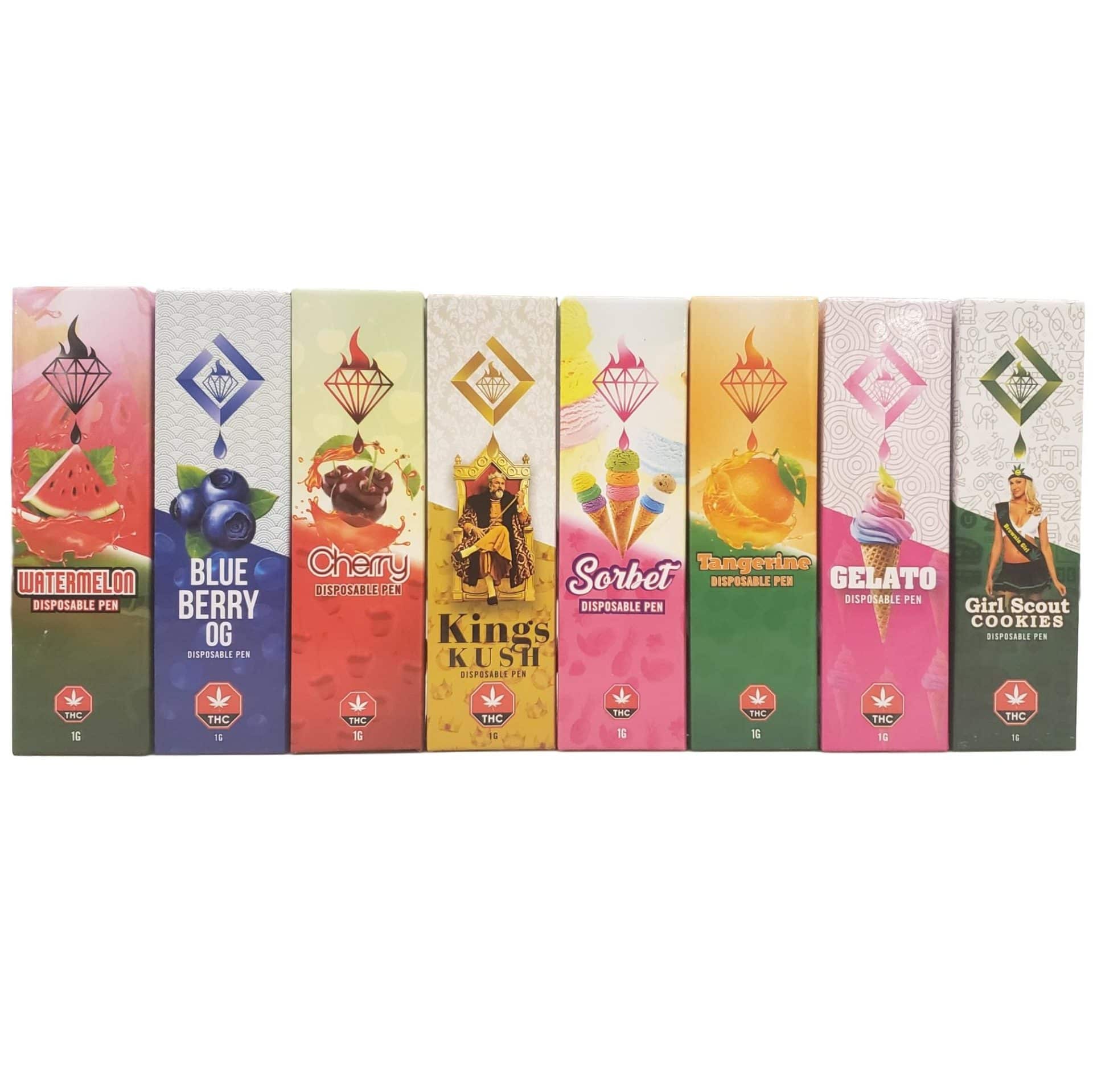 diamond-concentrates-disposable-pen Diamond Concentrates – Tangerine - THC Disposable Pen - Image 1