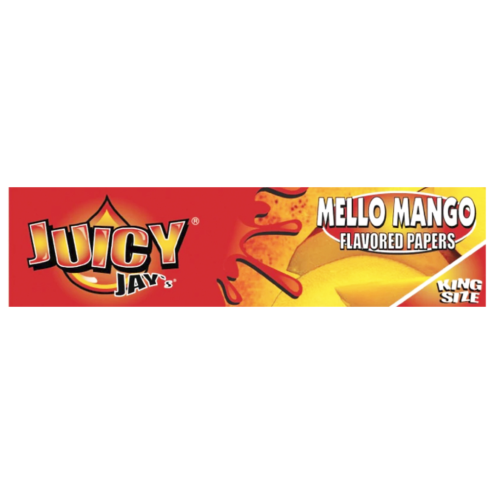 juicy jays mello mango ks Juicy Jay's - Mello Mango Flavored Rolling Paper - King Size - Image 1