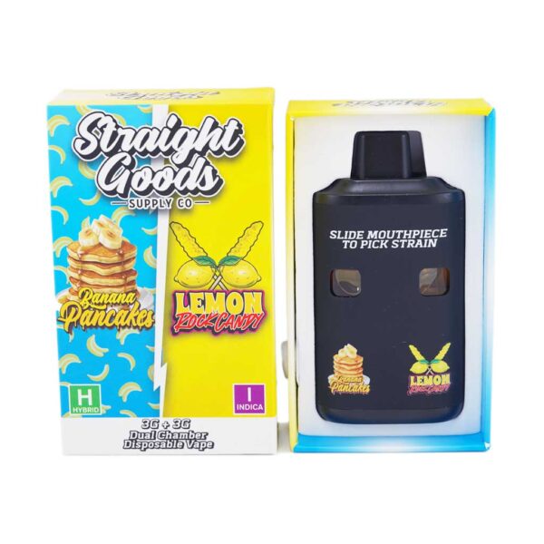 Straight Goods - Banana Pancakes + Lemon Rock Candy - Dual Chamber Disposable Pen (6G)